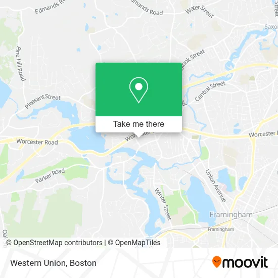 Western Union map