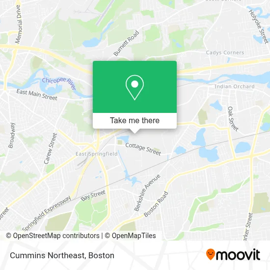 Cummins Northeast map