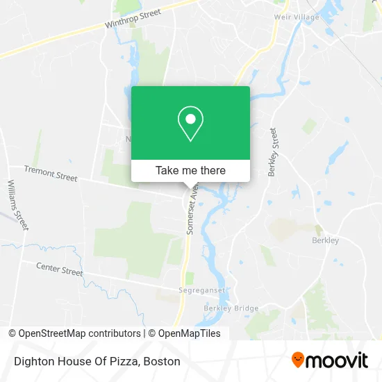Dighton House Of Pizza map