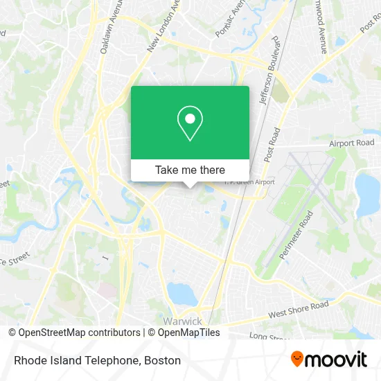 Rhode Island Telephone map
