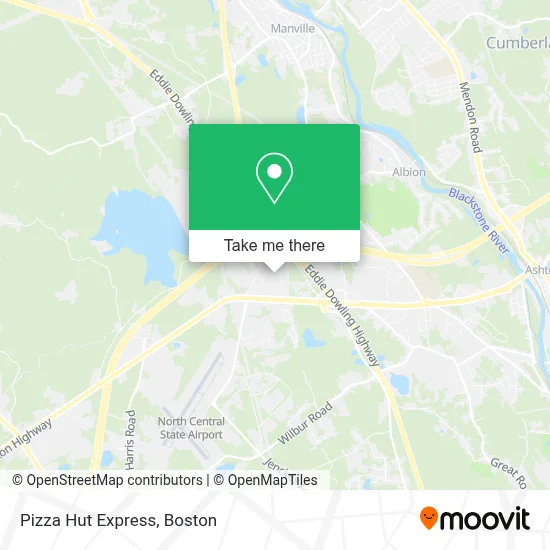 Pizza Hut Express map
