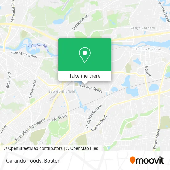 Carando Foods map