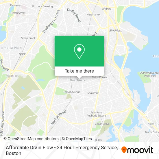 Affordable Drain Flow - 24 Hour Emergency Service map