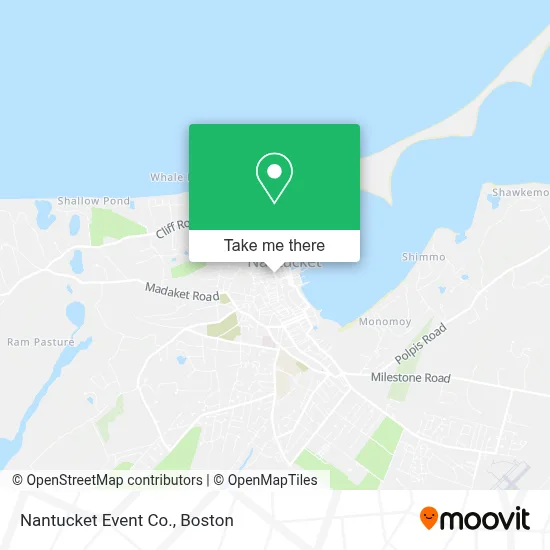 Nantucket Event Co. map