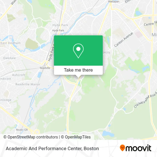 Academic And Performance Center map