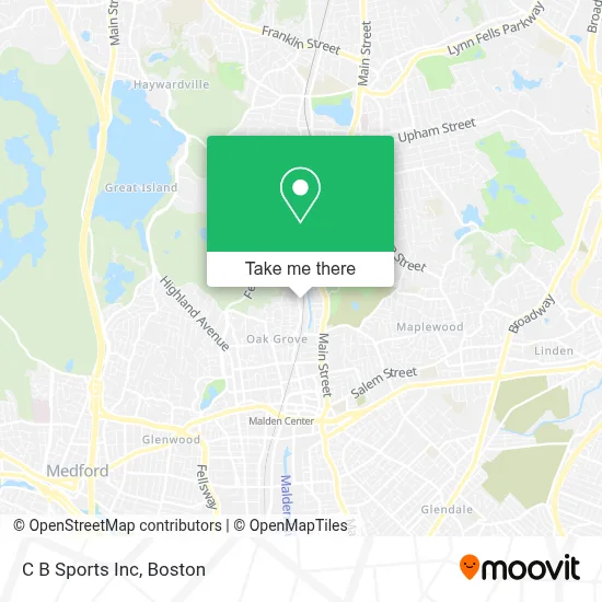 C B Sports Inc map