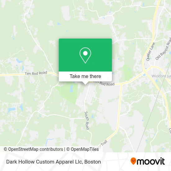 Dark Hollow Custom Apparel Llc map