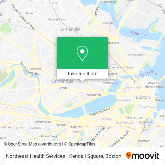 Northeast Health Services - Kendall Square map