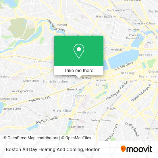 Boston All Day Heating And Cooling map