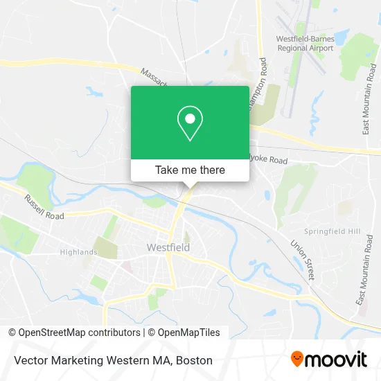 Vector Marketing Western MA map