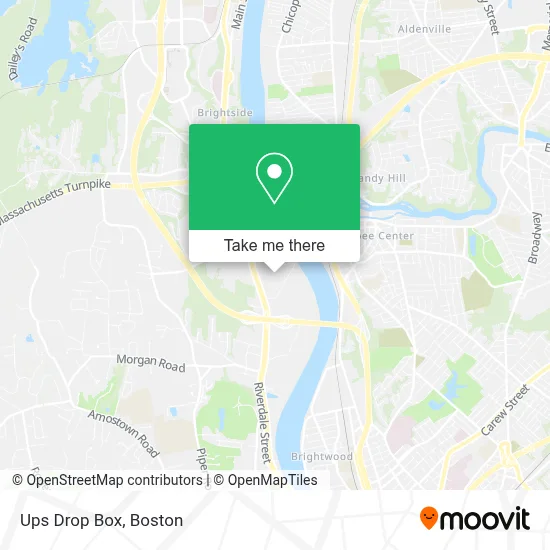 Ups Drop Box map