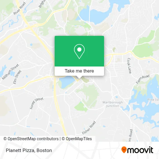 Planett Pizza map