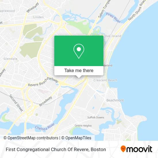 First Congregational Church Of Revere map