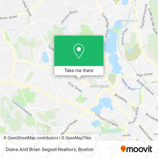 Diana And Brian Segool-Realtors map