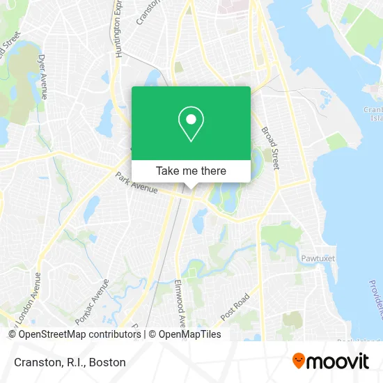 Cranston, R.I. map