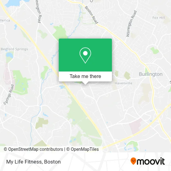 My Life Fitness map