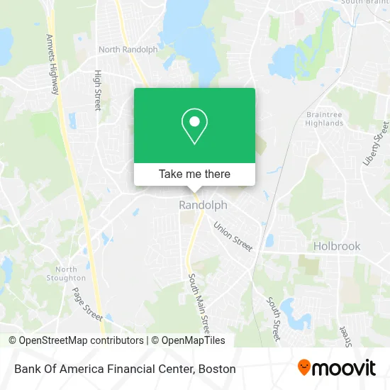 Bank Of America Financial Center map