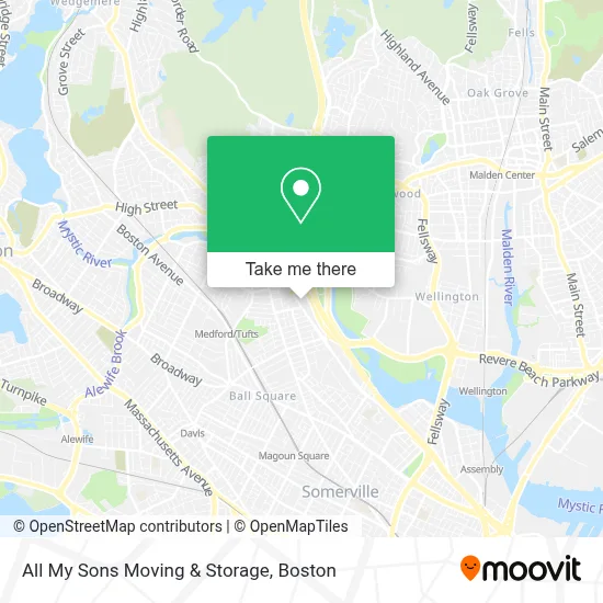 All My Sons Moving & Storage map