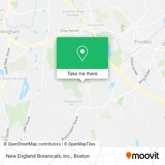 New England Botanicals, Inc. map