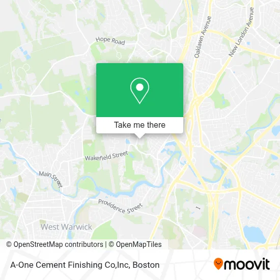 A-One Cement Finishing Co,Inc map