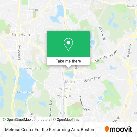 Melrose Center For the Performing Arts map
