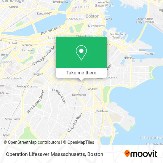 Operation Lifesaver Massachusetts map