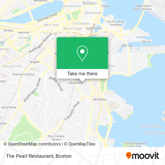 The Pearl Restaurant map