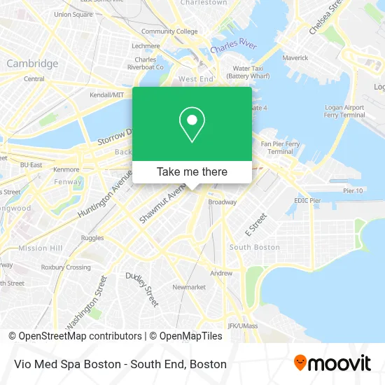Vio Med Spa Boston - South End map