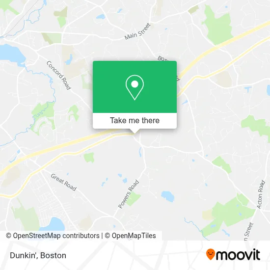 Dunkin' map