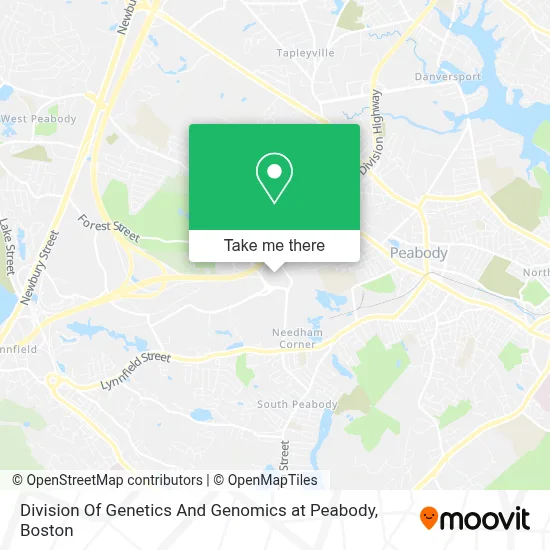 Division Of Genetics And Genomics at Peabody map