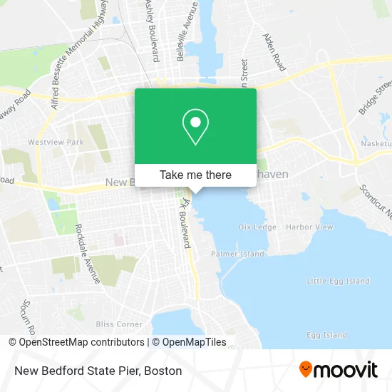 New Bedford State Pier map