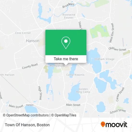 Town Of Hanson map