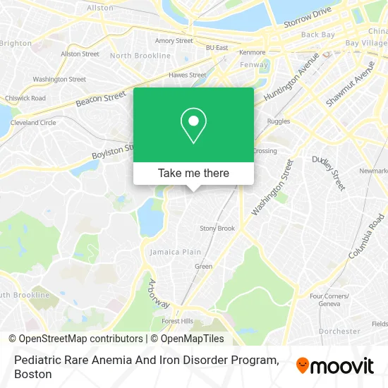 Pediatric Rare Anemia And Iron Disorder Program map