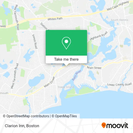 Clarion Inn map