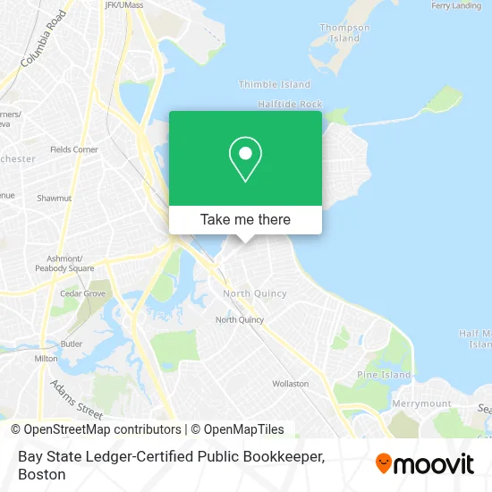 Bay State Ledger-Certified Public Bookkeeper map