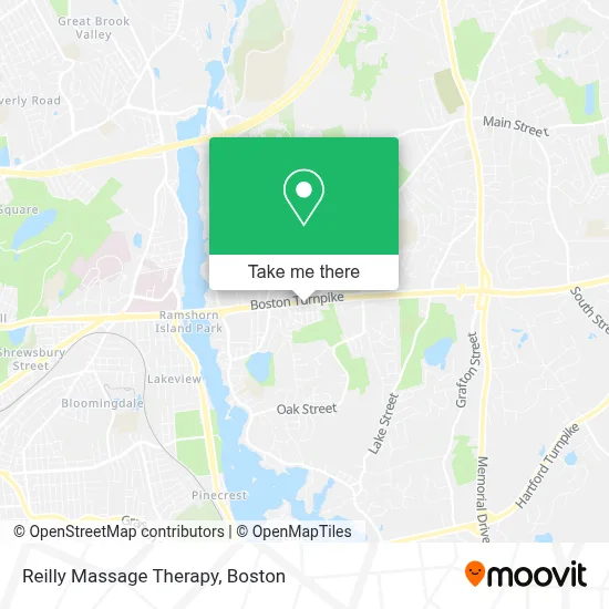 Reilly Massage Therapy map