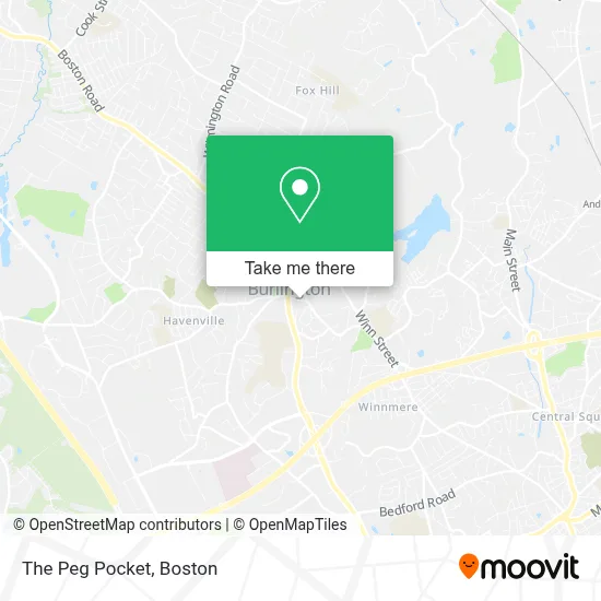 The Peg Pocket map