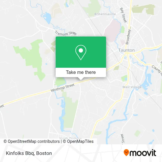Kinfolks Bbq map