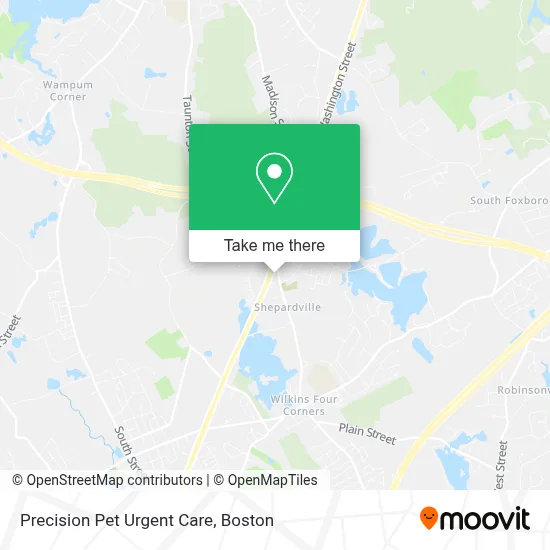 Precision Pet Urgent Care map