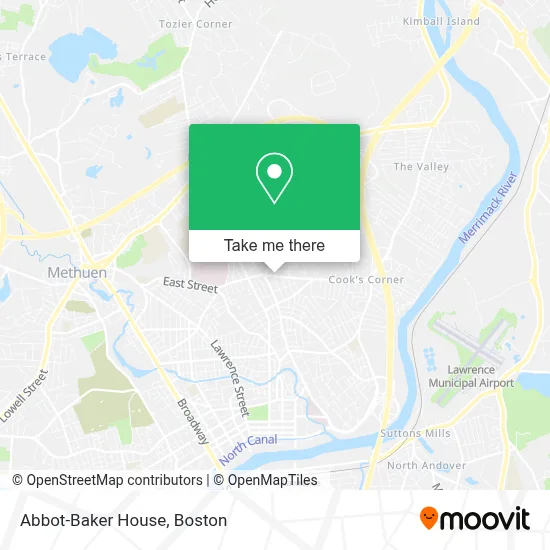 Abbot-Baker House map