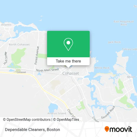 Dependable Cleaners map