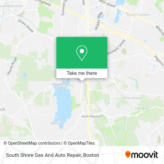 South Shore Gas And Auto Repair map