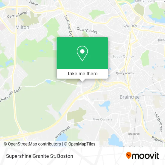 Supershine Granite St map