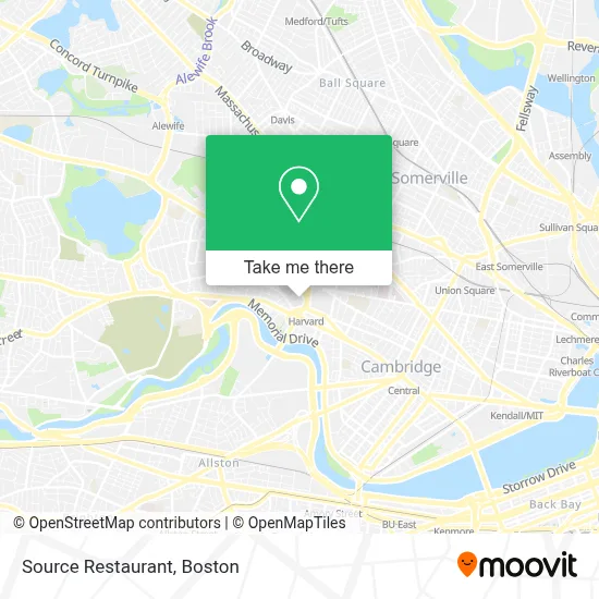 Source Restaurant map