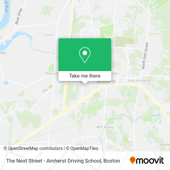 The Next Street - Amherst Driving School map