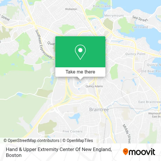 Hand & Upper Extremity Center Of New England map
