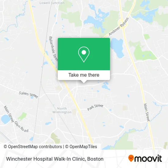 Winchester Hospital Walk-In Clinic map