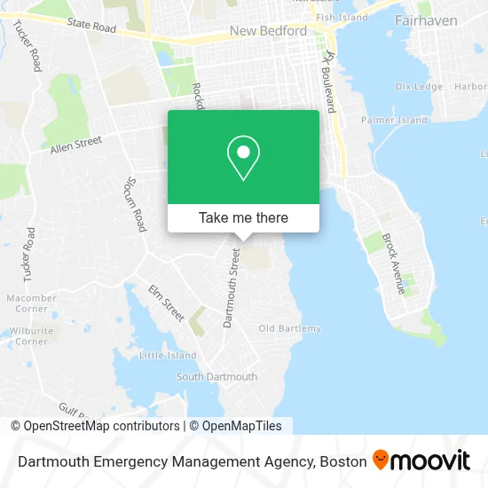 Dartmouth Emergency Management Agency map