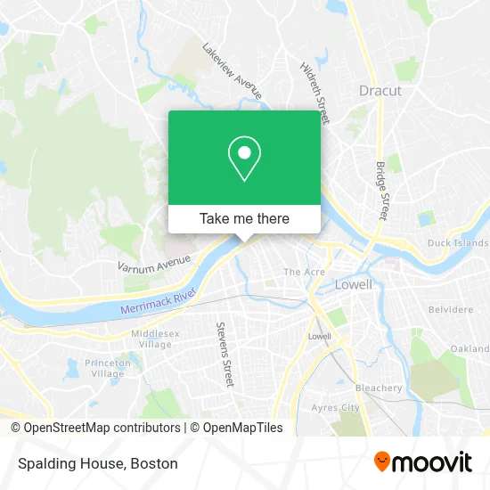 Spalding House map