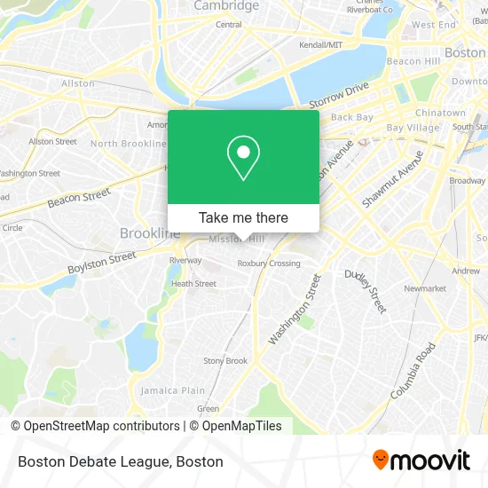 Boston Debate League map